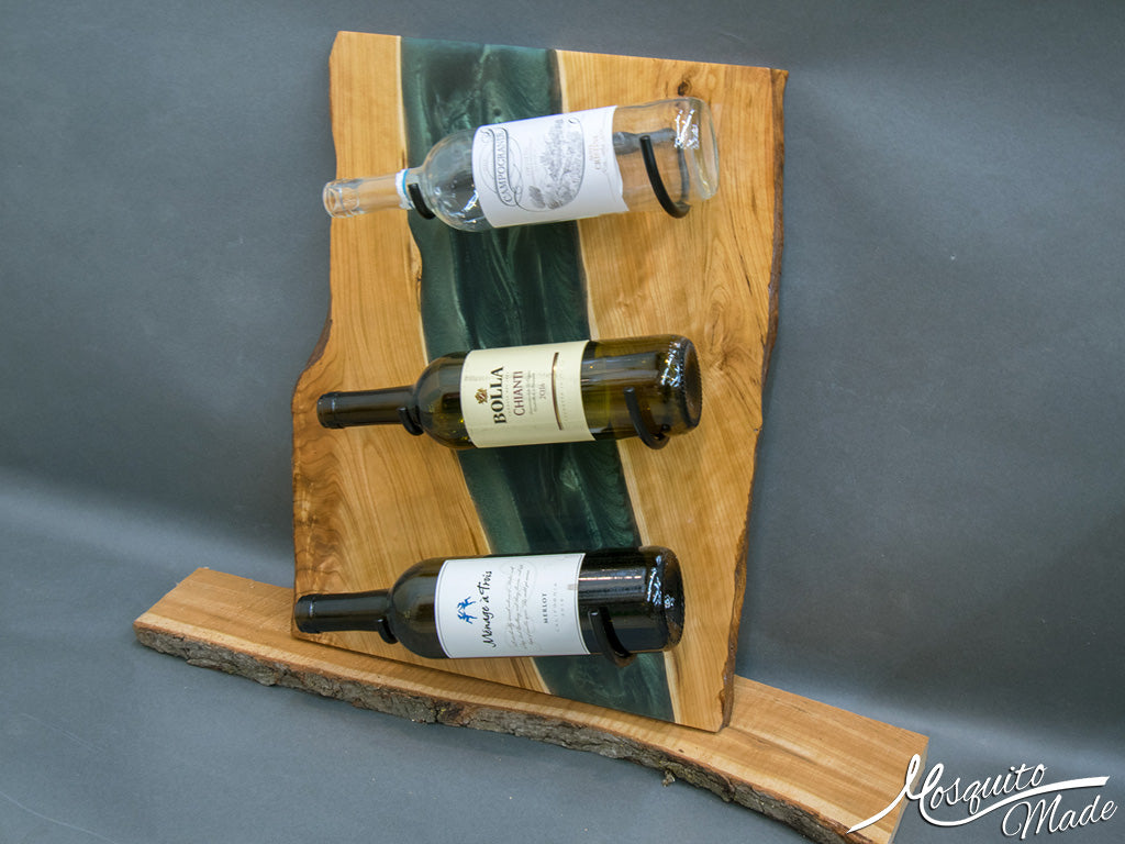 Epoxy River Wine Rack
