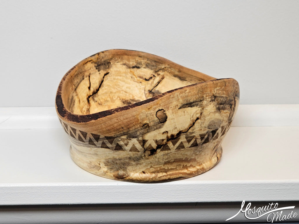 Spalted Maple Natural Edge Bowl
