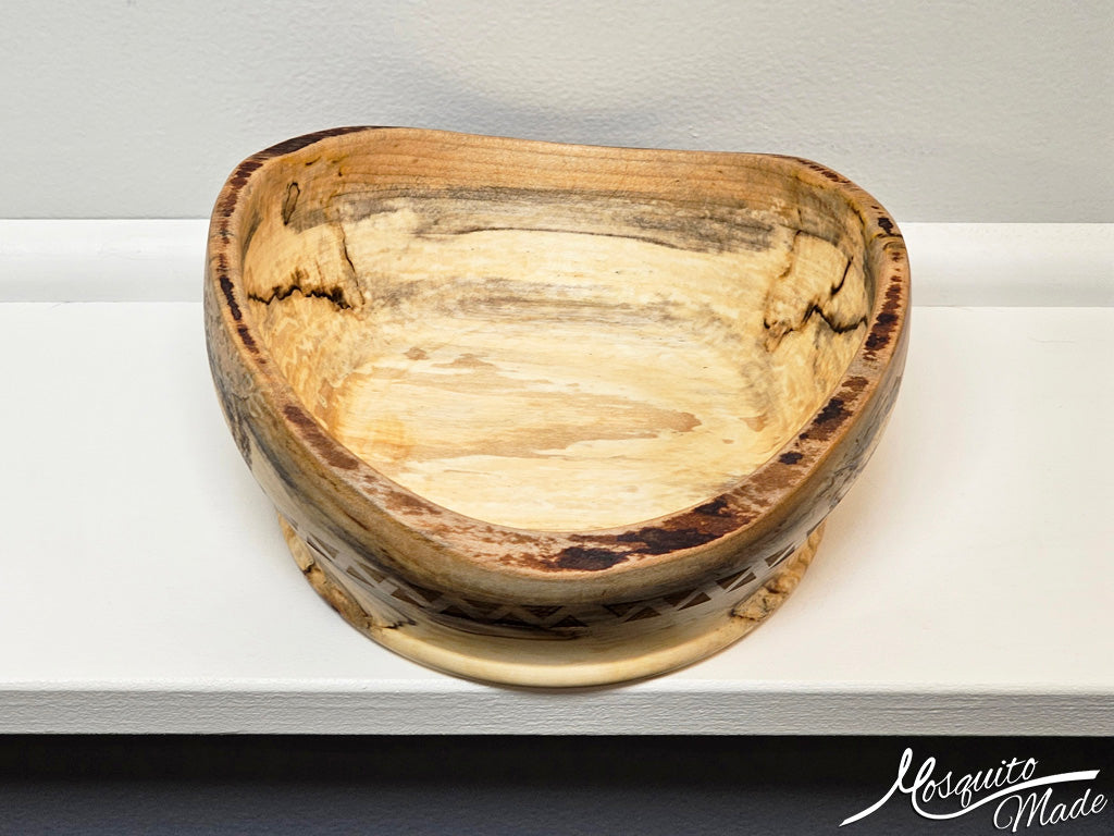 Spalted Maple Natural Edge Bowl