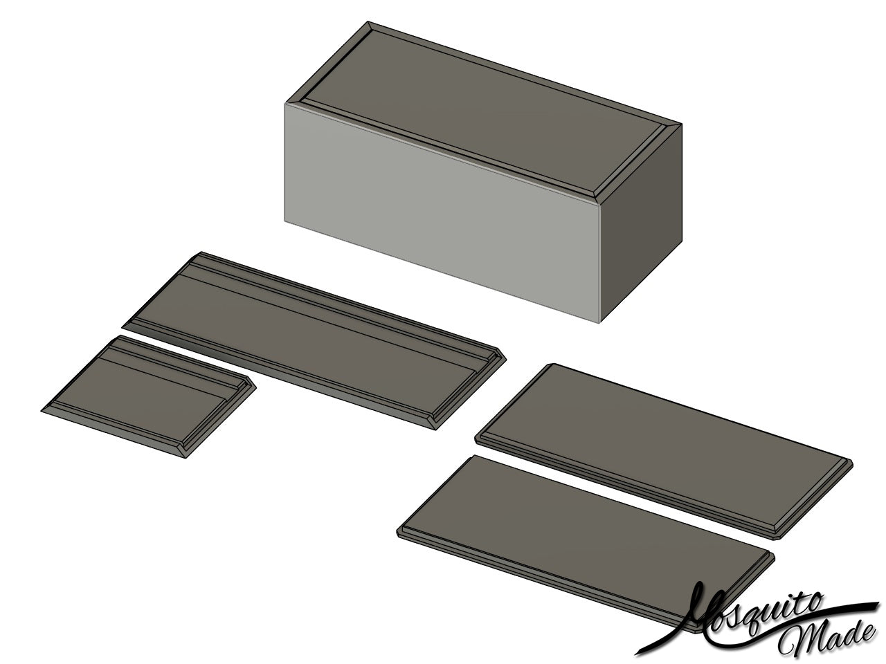 3D File - Hidden Spline Miter - CNC Box