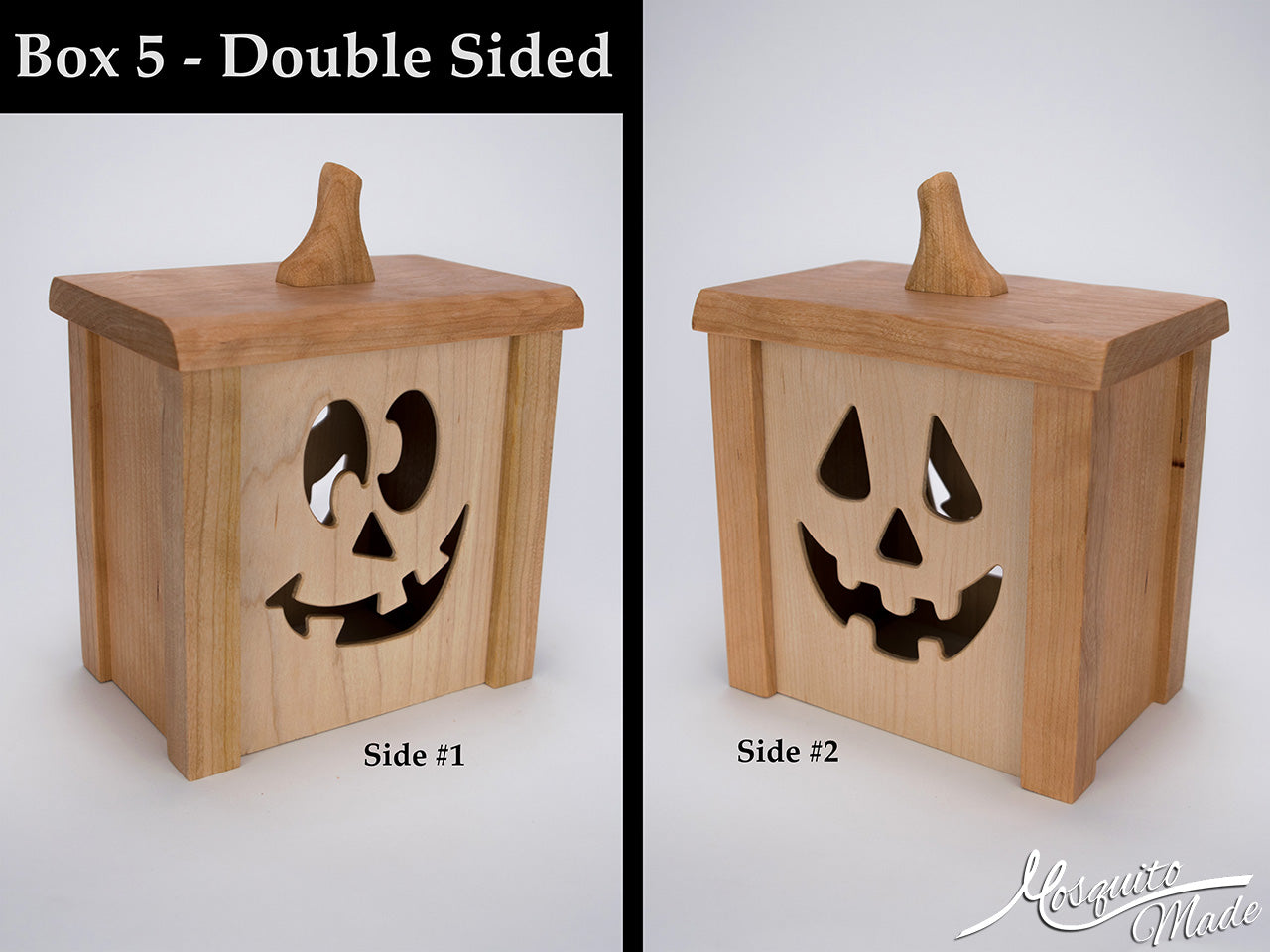 Jack-O-Lantern Light Up Pumpkin Boxes - Cherry & Plain Maple