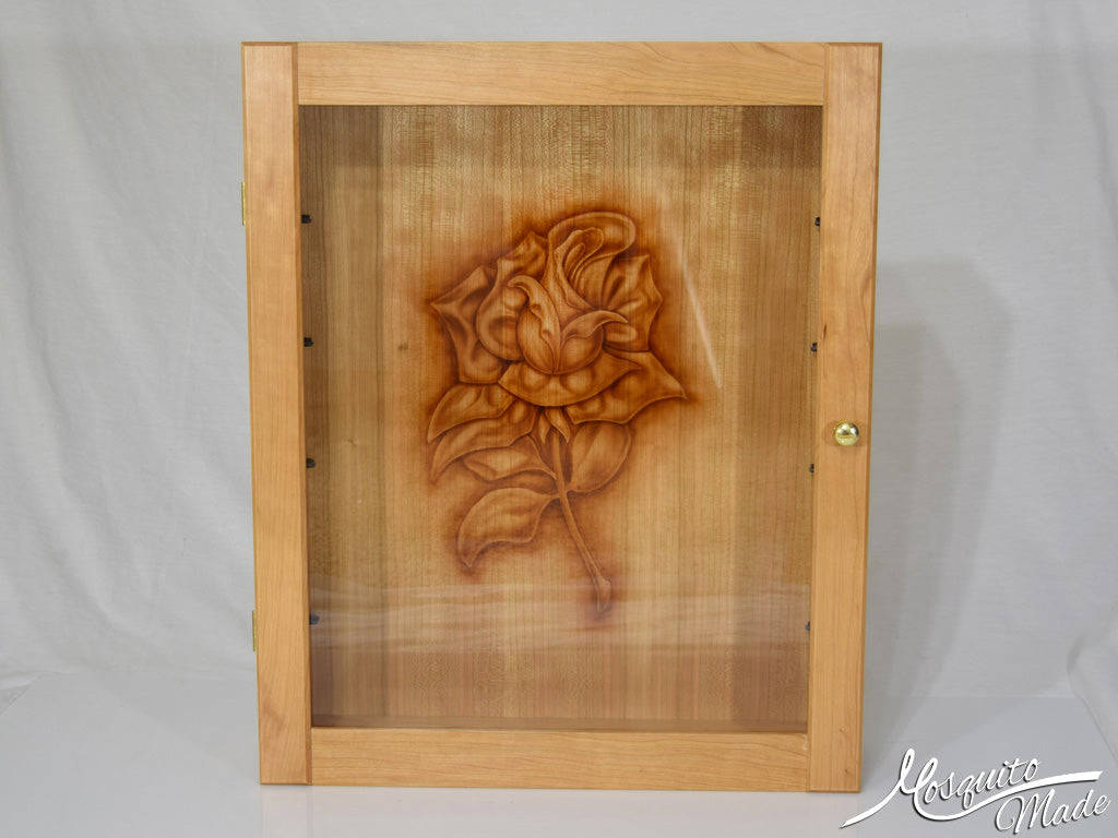 Airbrushed Rose Shadow Box