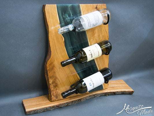 Epoxy River Wine Rack