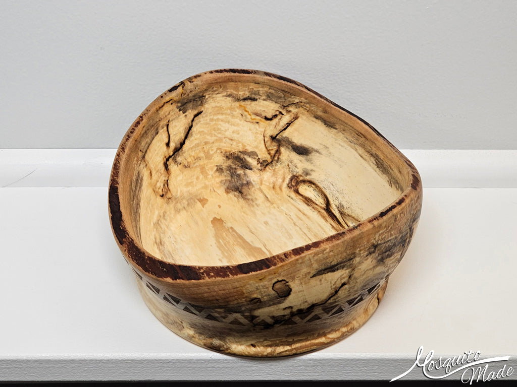 Spalted Maple Natural Edge Bowl
