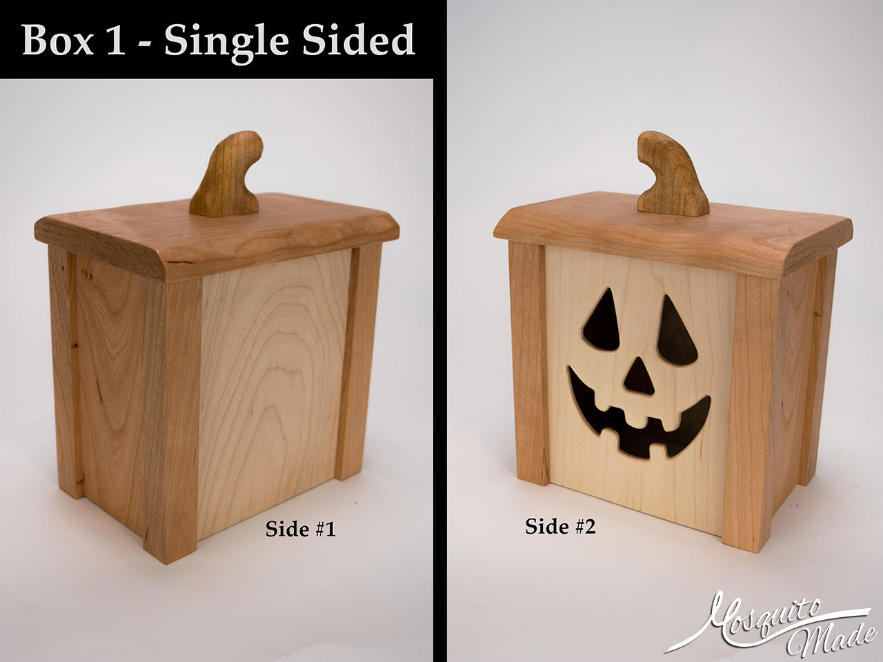 Jack-O-Lantern Light Up Pumpkin Boxes - Cherry & Plain Maple