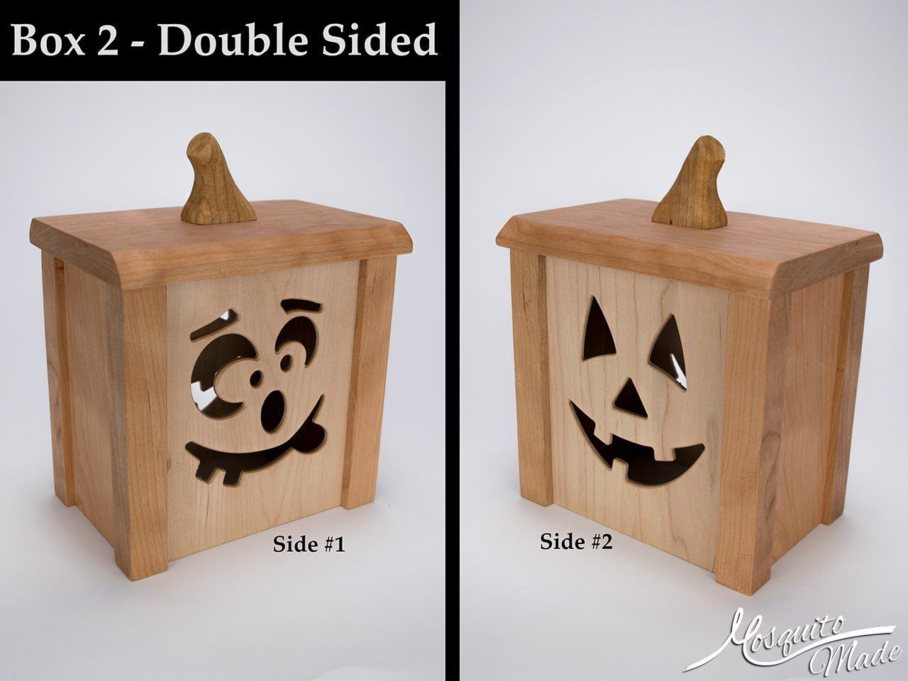 Jack-O-Lantern Light Up Pumpkin Boxes - Cherry & Plain Maple