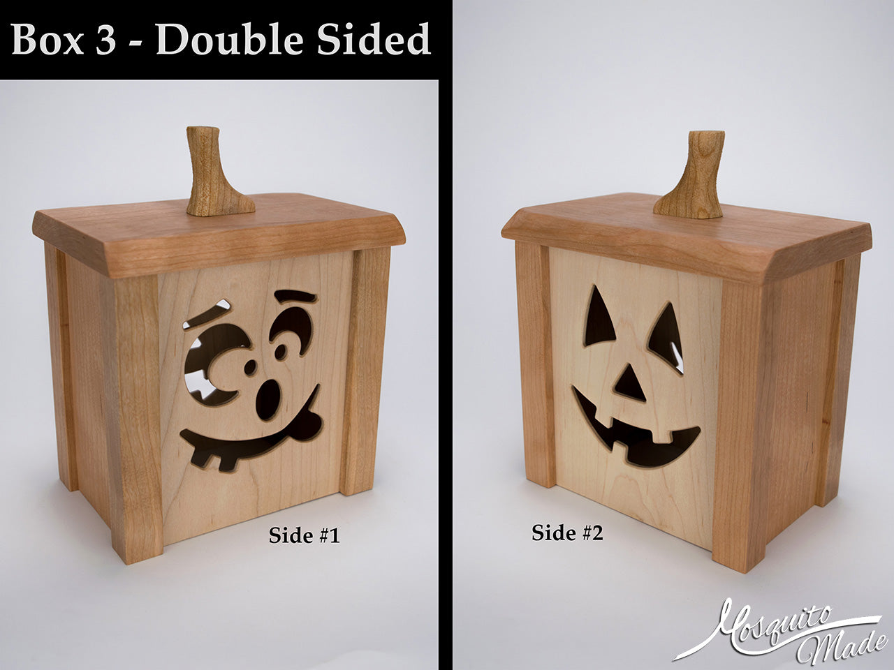 Jack-O-Lantern Light Up Pumpkin Boxes - Cherry & Plain Maple