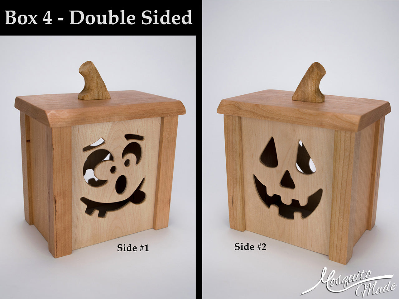 Jack-O-Lantern Light Up Pumpkin Boxes - Cherry & Plain Maple