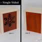 Christmas Winter Holiday Tea Light Boxes - Plain Maple and Padauk