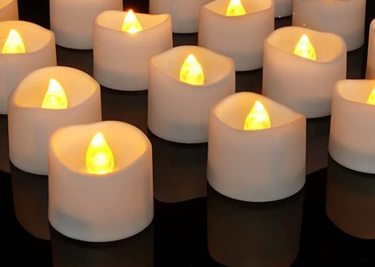 LED Tea Light Candle, Flameless Battery Operated